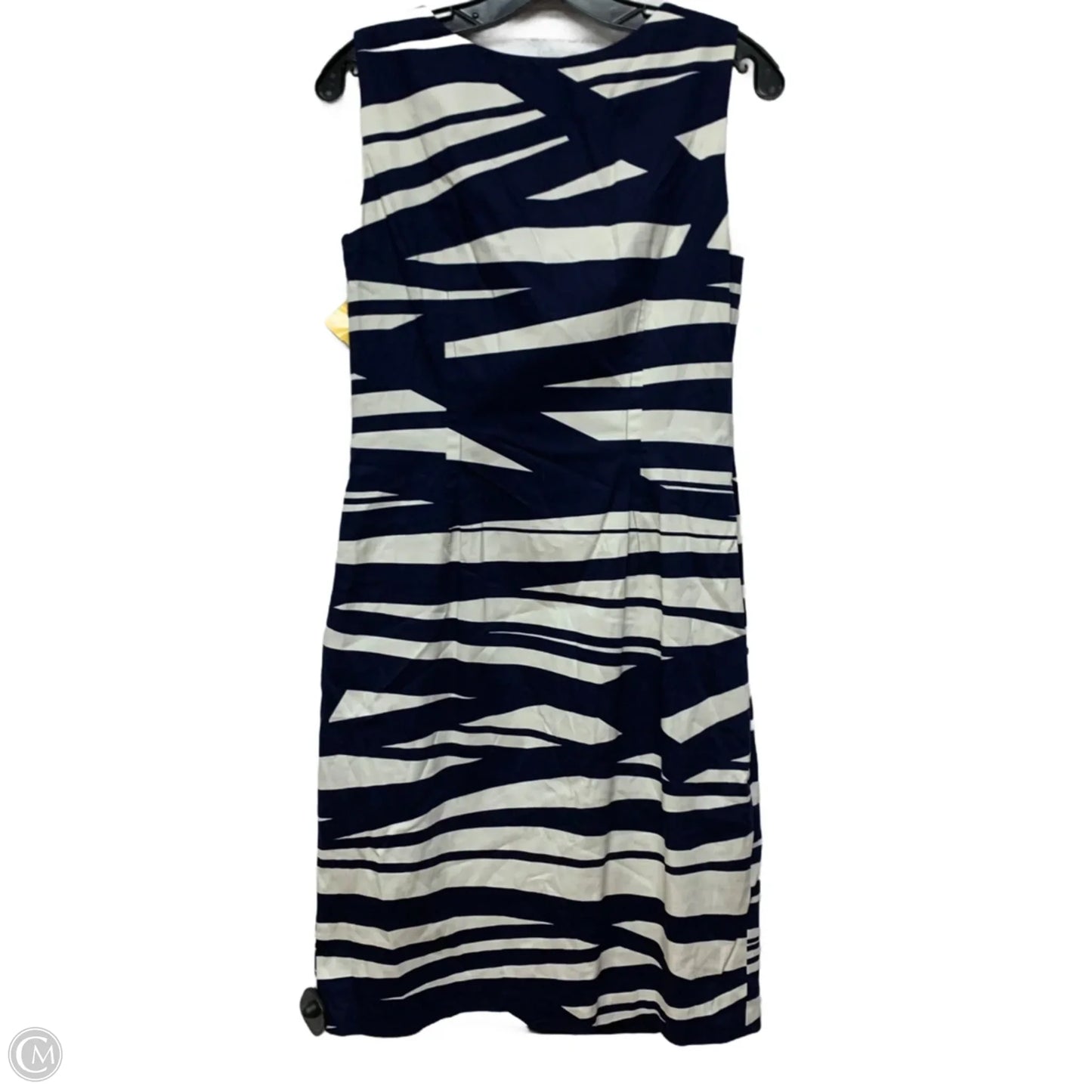 Dress Work By Nine West In Blue & White, Size: M