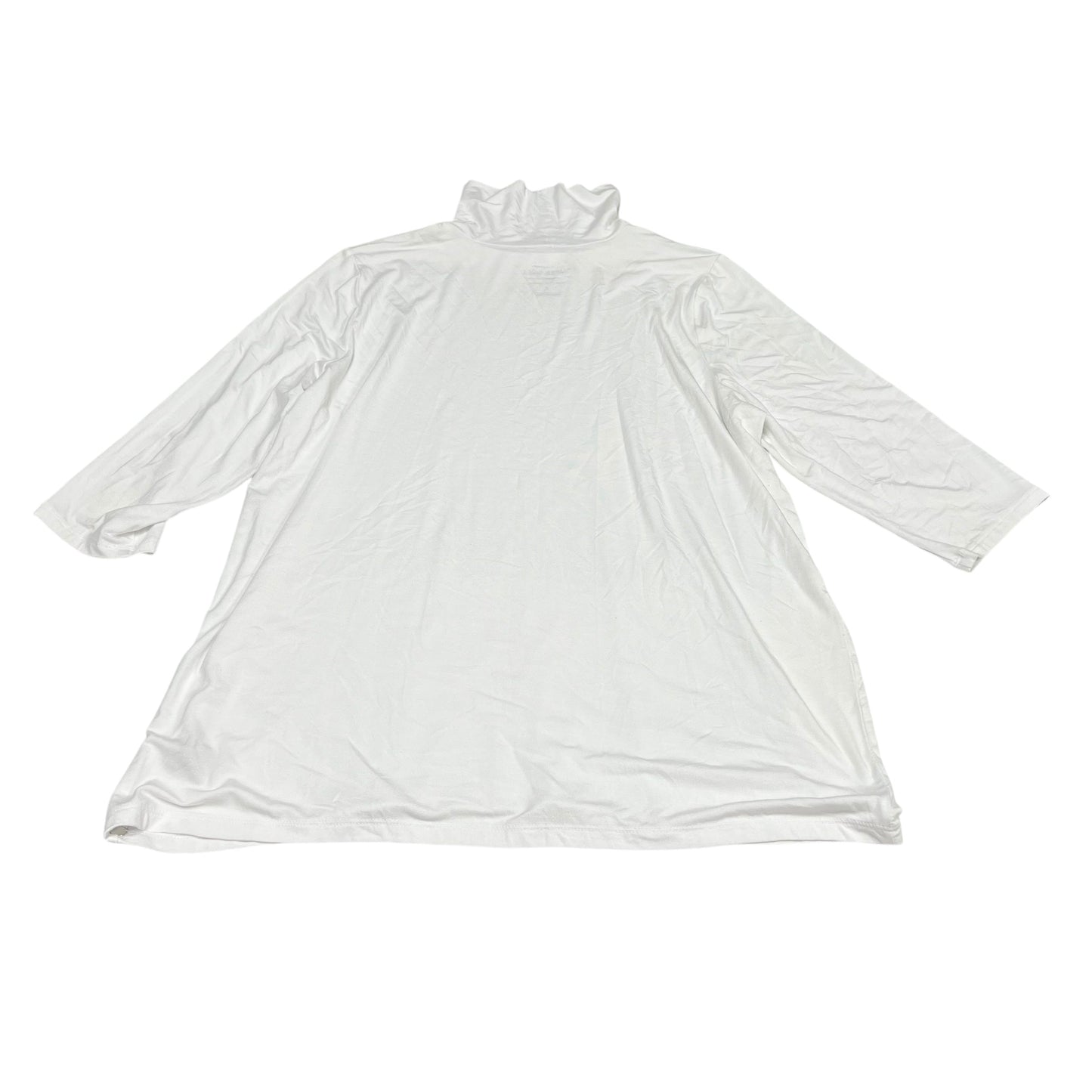 Top 3/4 Sleeve By Torrid In White, Size: 2x