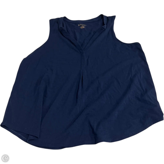Top Sleeveless Designer By Lilly Pulitzer In Navy, Size: Xl