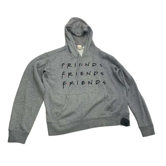 Sweatshirt Hoodie By H&m In Grey, Size: M