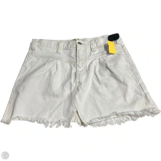 Skirt Mini & Short By We The Free In White Denim, Size: S