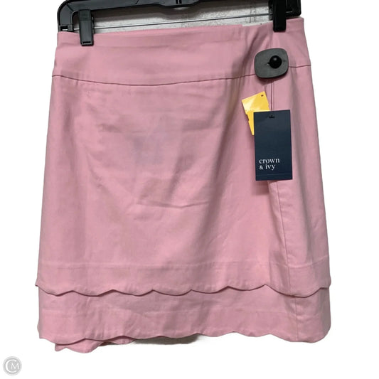 Skort By Crown And Ivy In Pink, Size: Xl