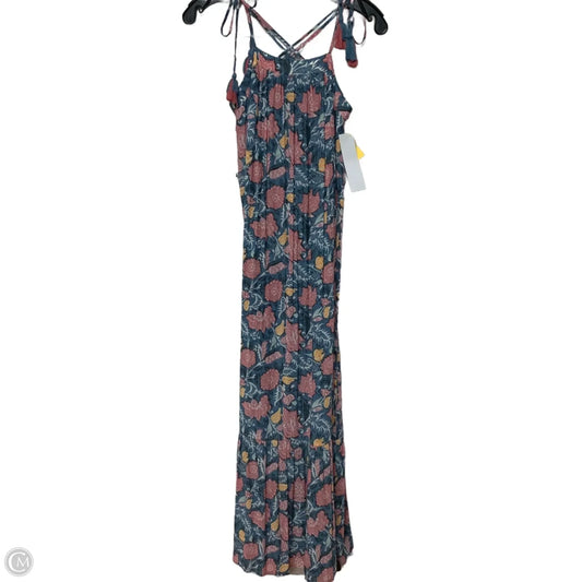 Dress Casual Maxi By Loft In Blue & Pink, Size: Xxsp