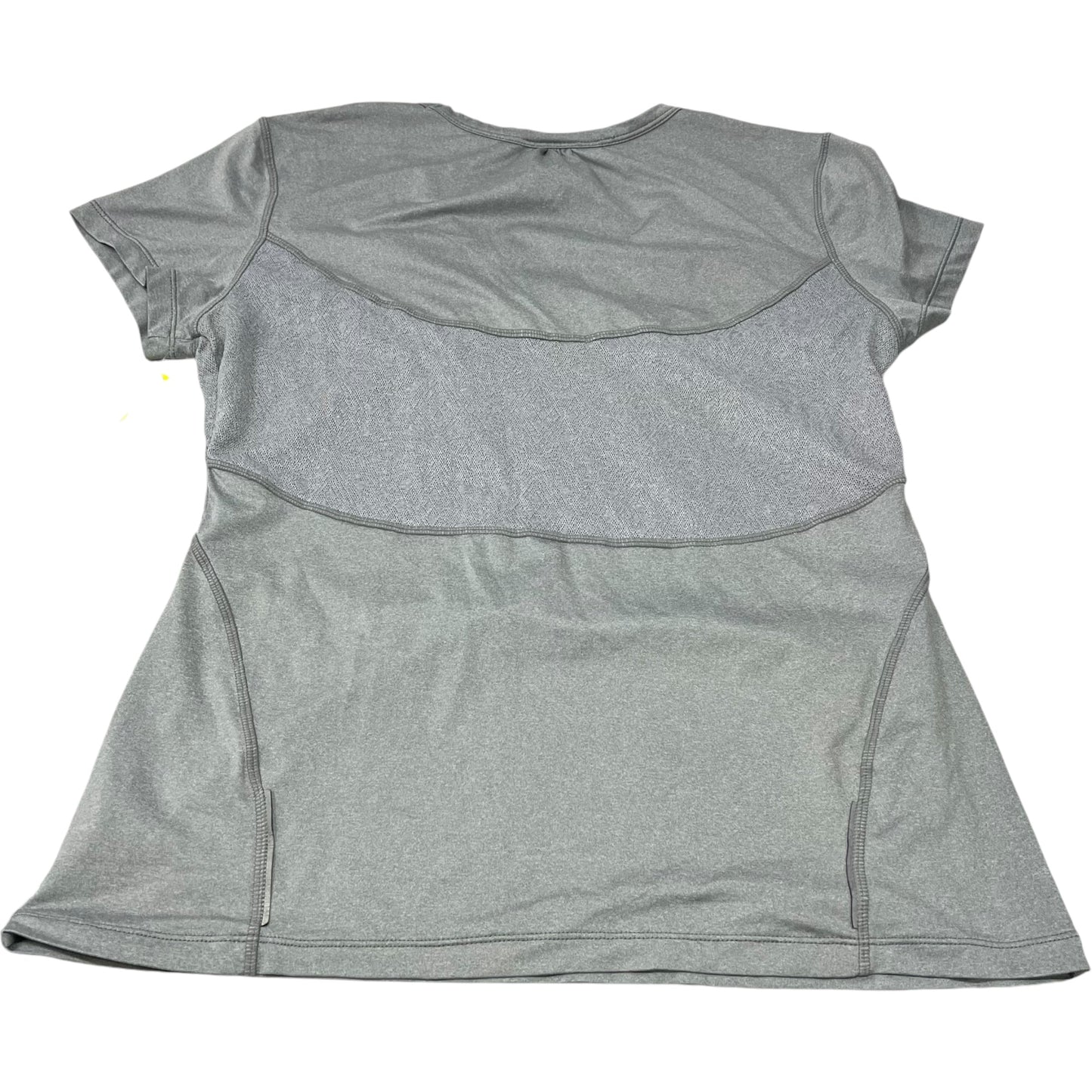 Athletic Top Short Sleeve By Athleta In Grey, Size: L