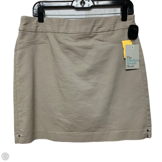Skort By Croft And Barrow In Beige, Size: M