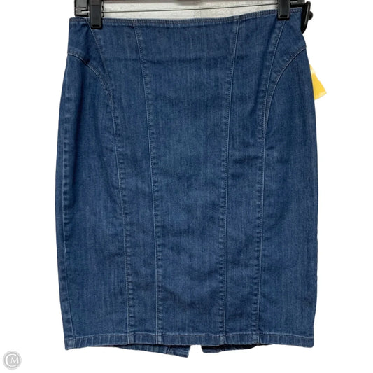 Skirt Mini & Short By Ann Taylor In Blue Denim, Size: S