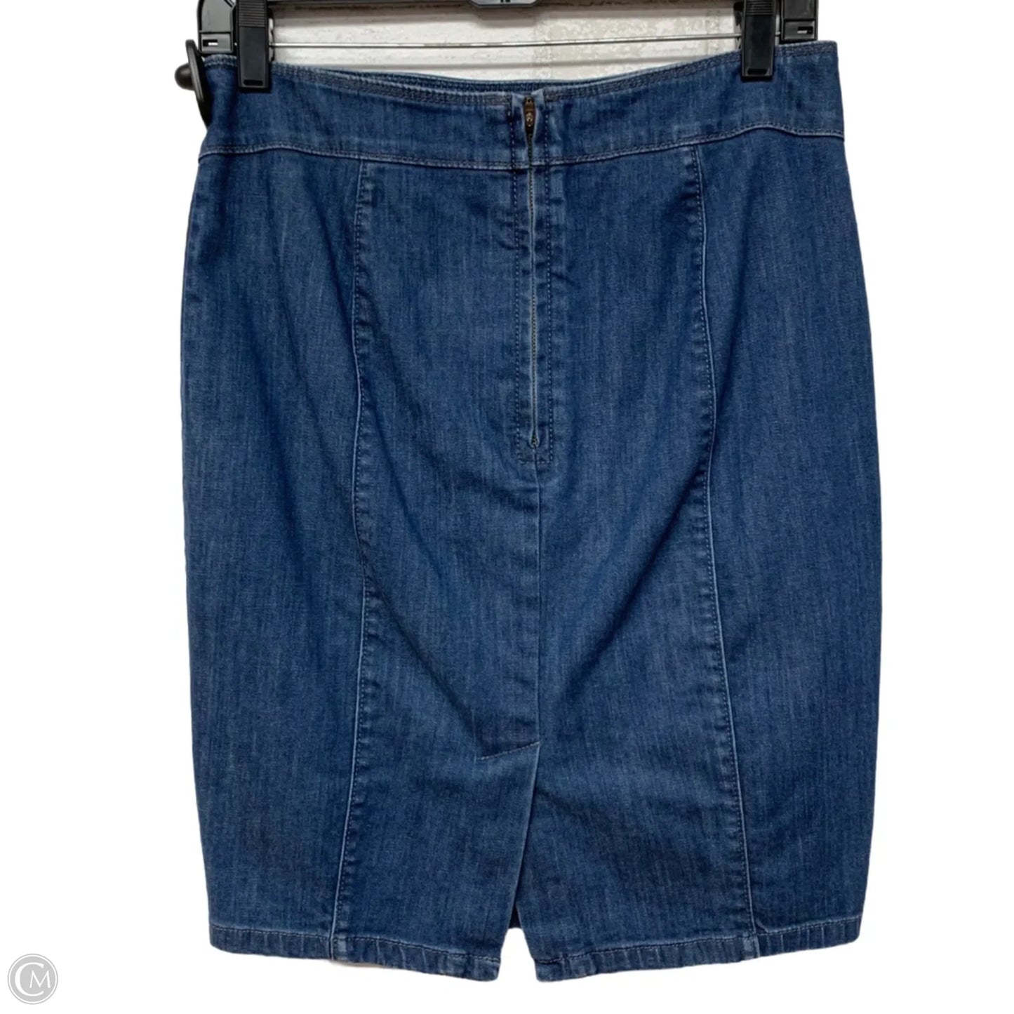 Skirt Mini & Short By Ann Taylor In Blue Denim, Size: S