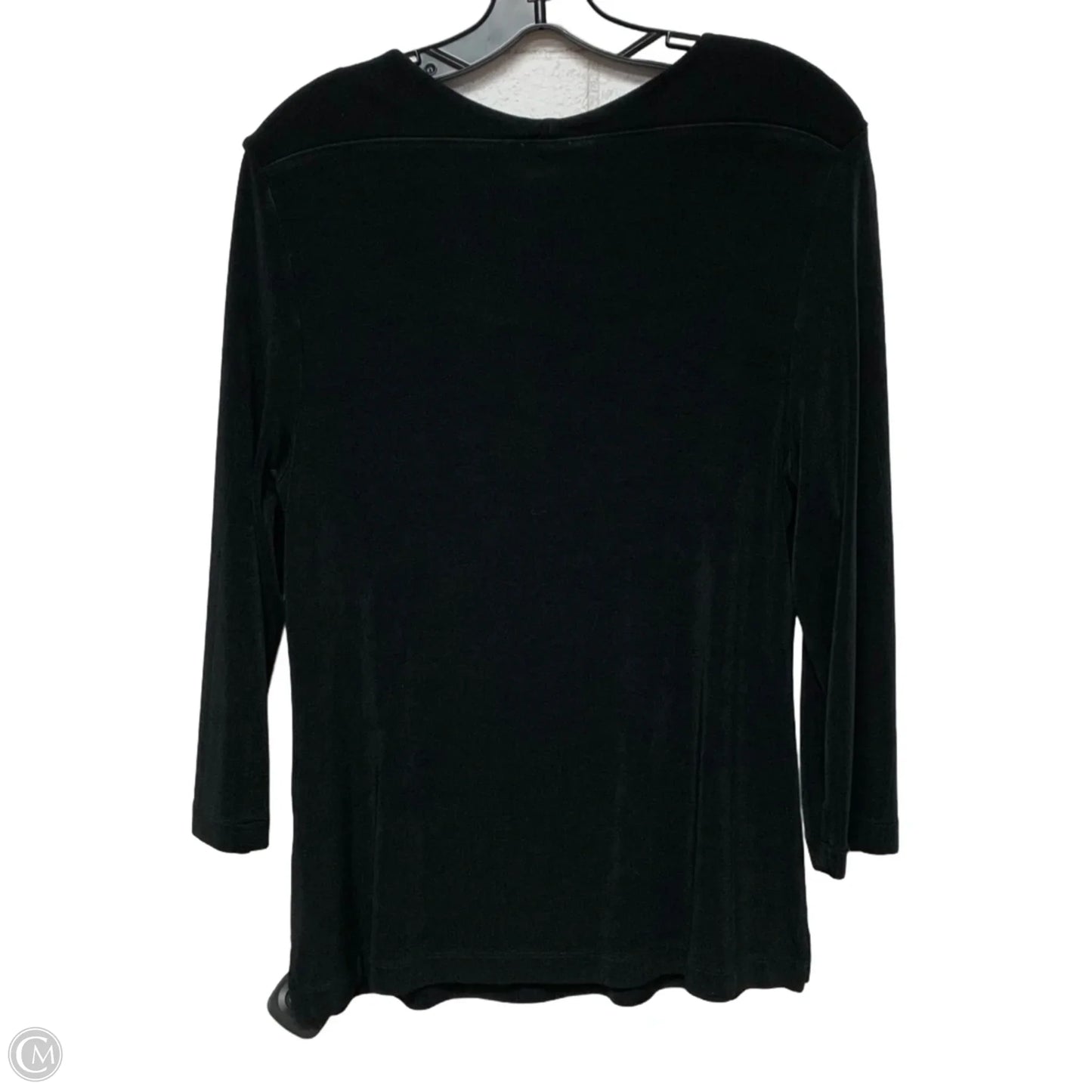 Top Long Sleeve By Chicos In Black, Size: L