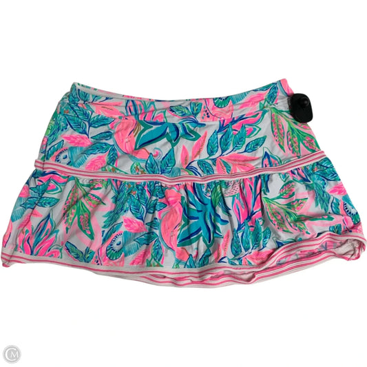 Skort Designer By Lilly Pulitzer In Blue & Pink, Size: S