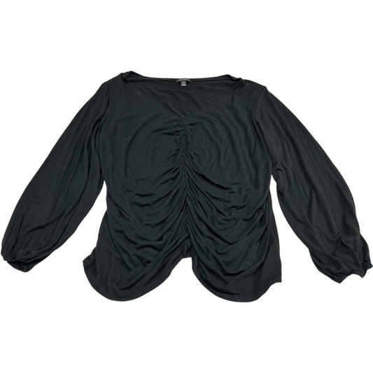 Top Long Sleeve By Lane Bryant In Black, Size: 3x