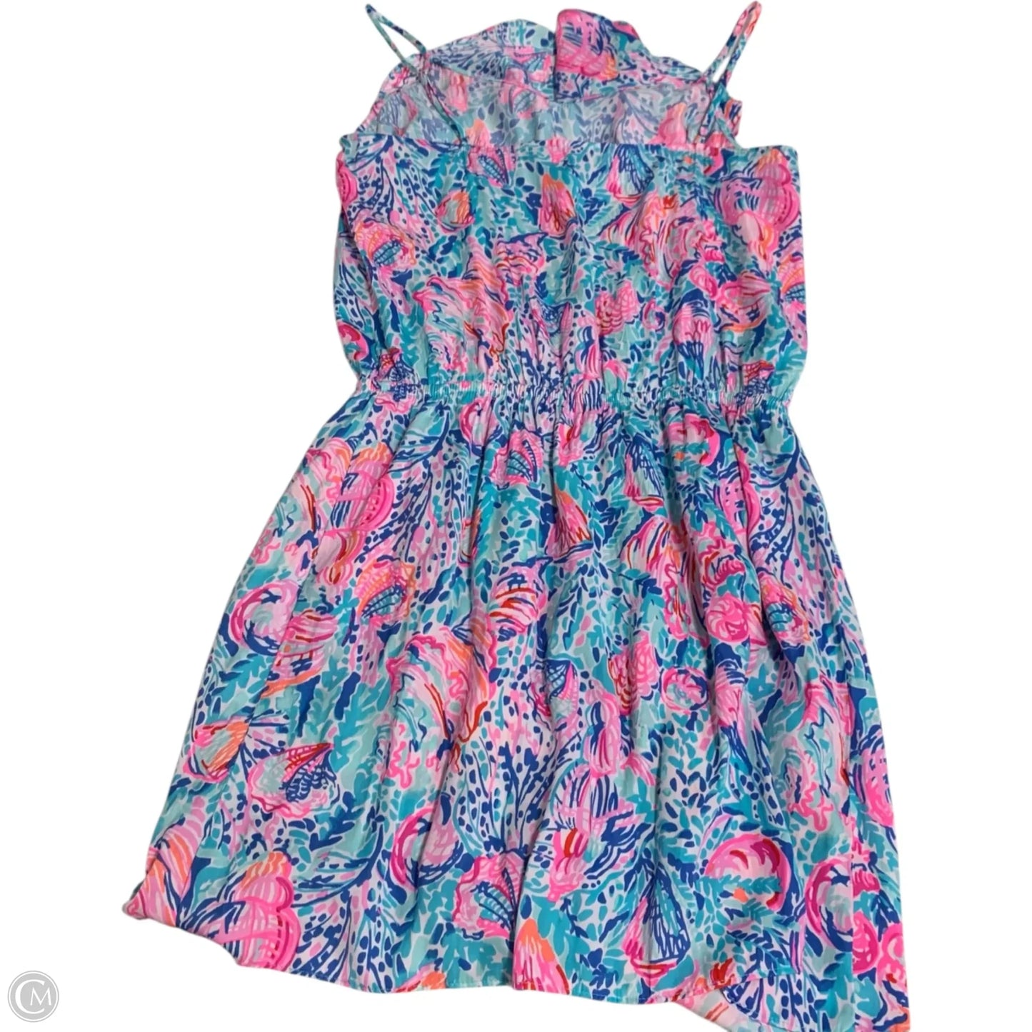 Romper Designer By Lilly Pulitzer In Blue & Pink, Size: M
