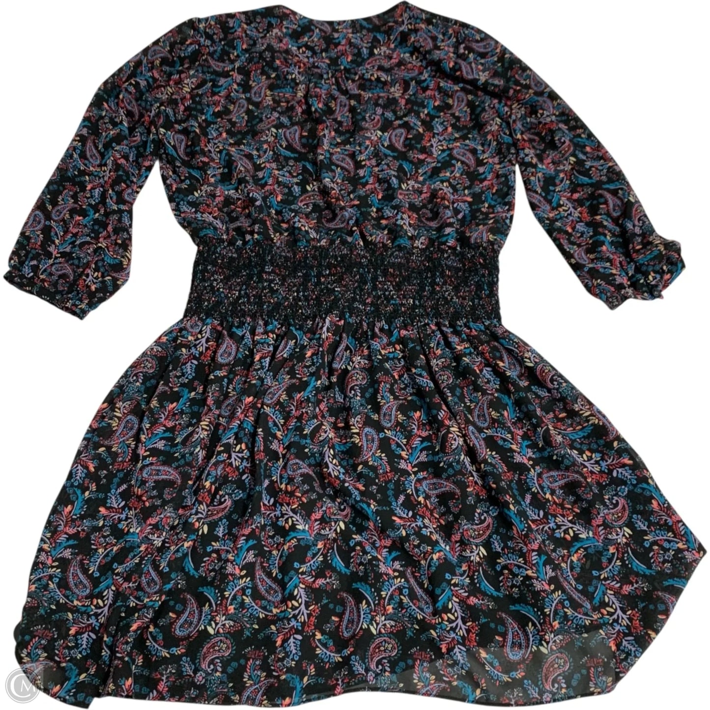 Dress Casual Short by Vanessa Virginia In Black & Purple, Size: M