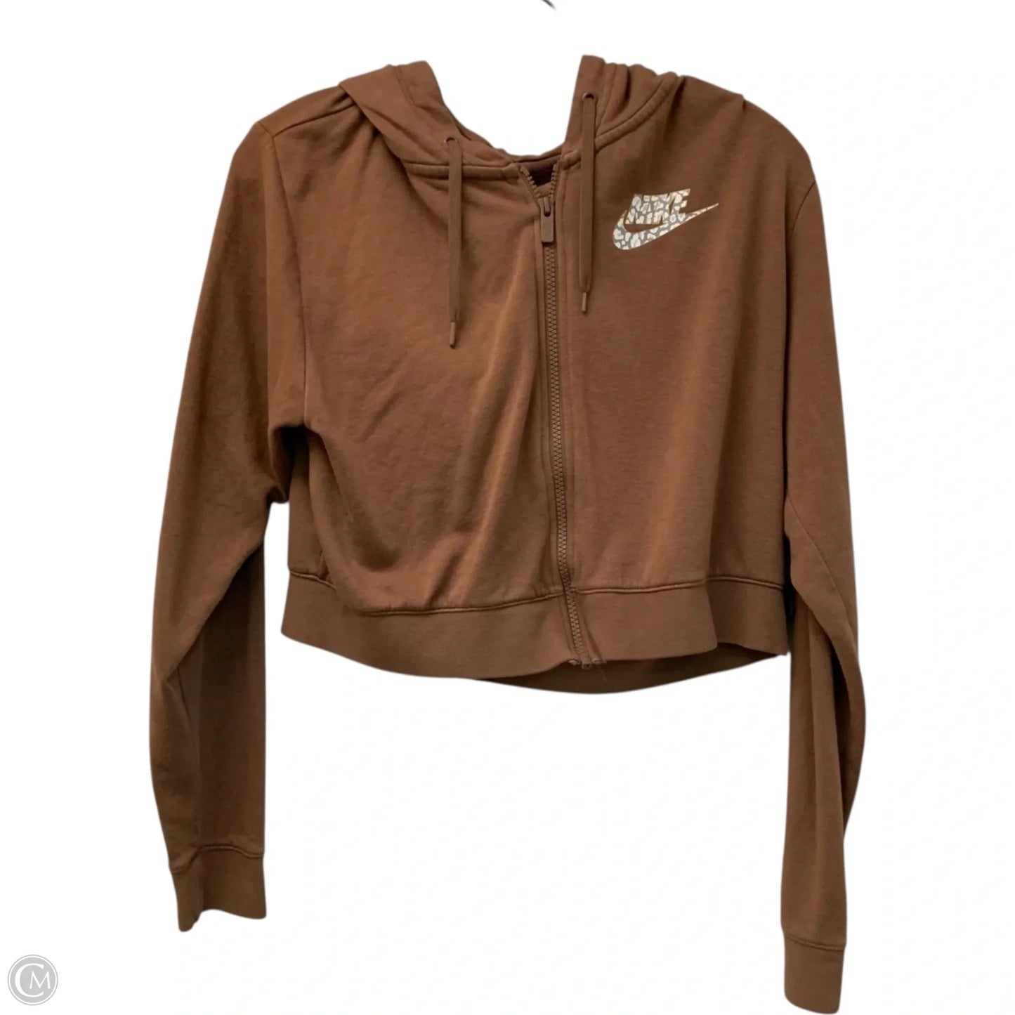 Athletic Jacket By Nike Apparel In Brown, Size: Xs