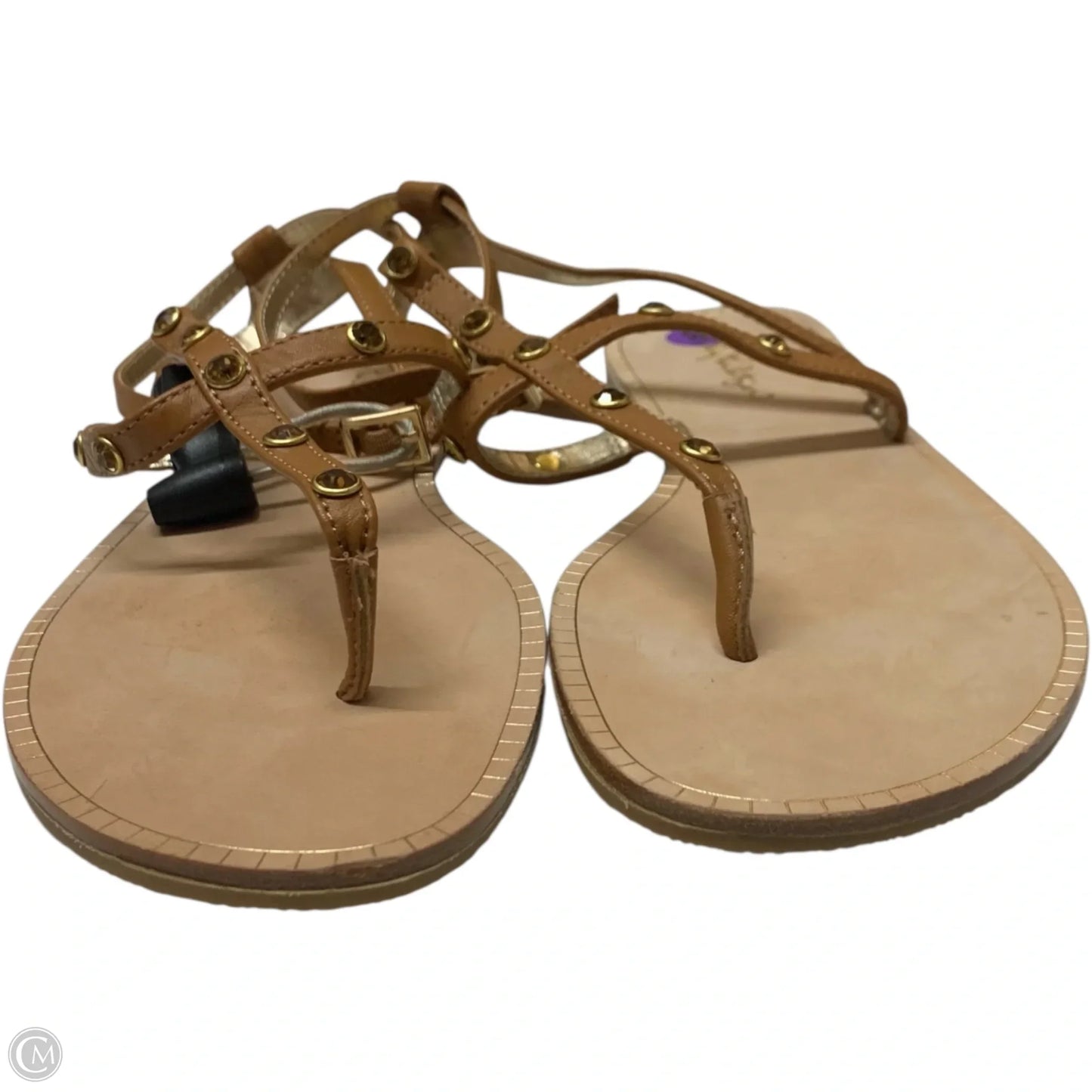 Sandals Designer By Lilly Pulitzer In Brown, Size: 8