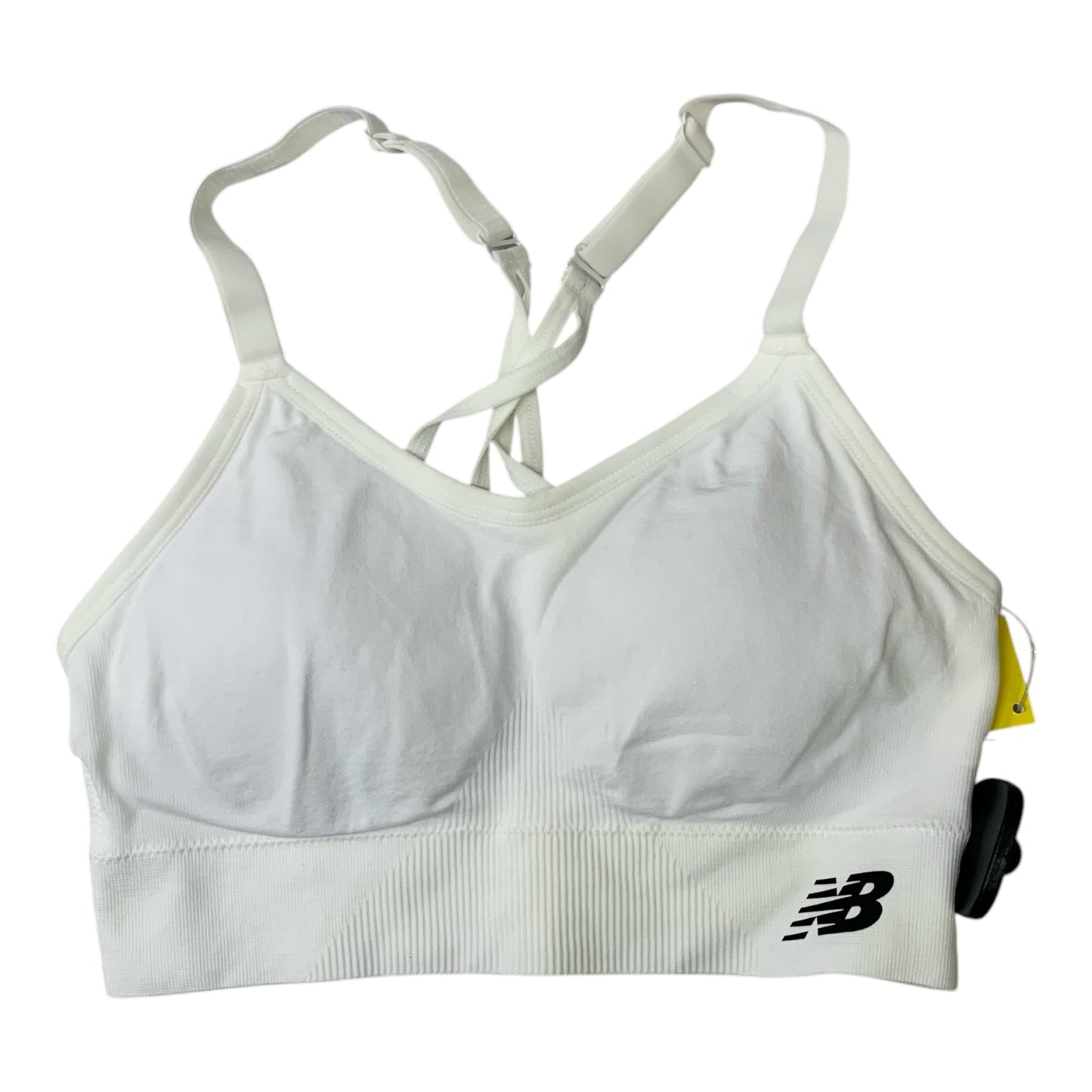 Athletic Bra By New Balance In White, Size: S