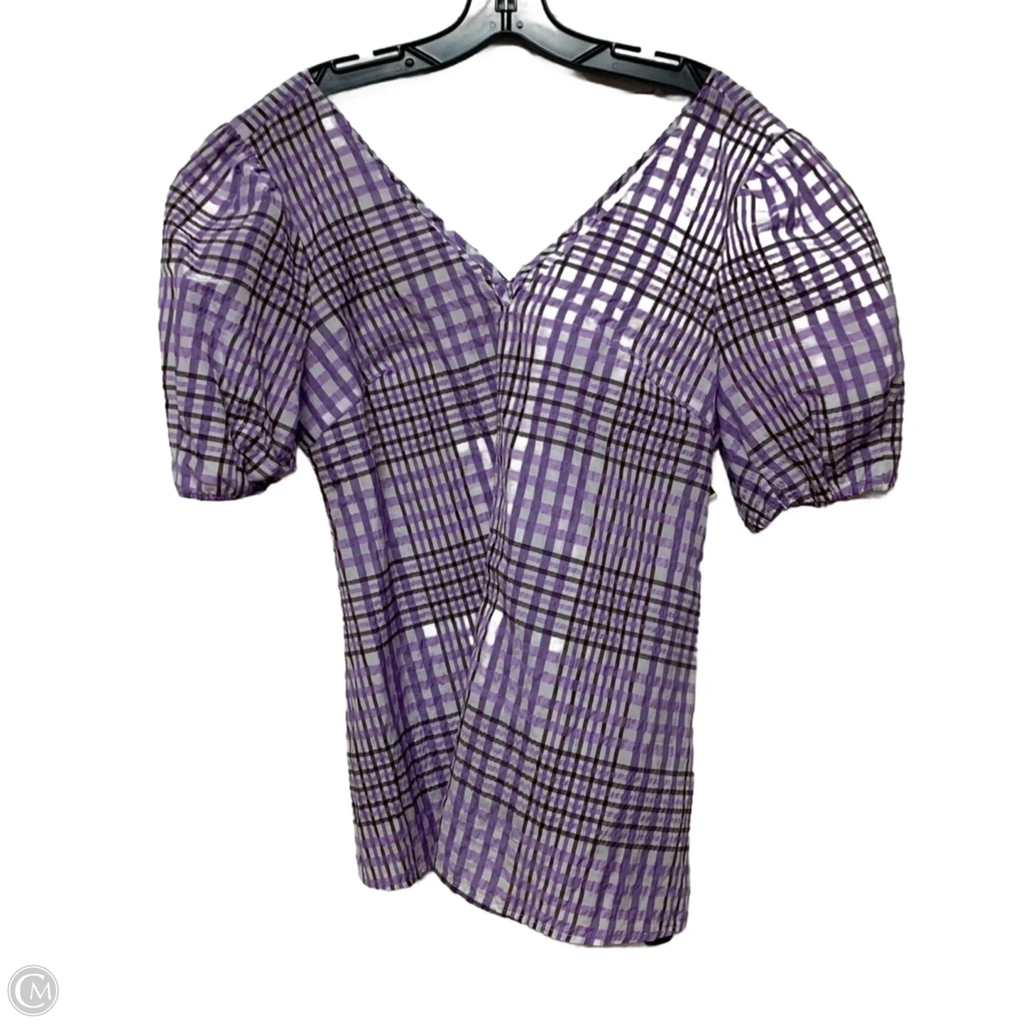 Top Short Sleeve By Mare Mare In Purple, Size: S