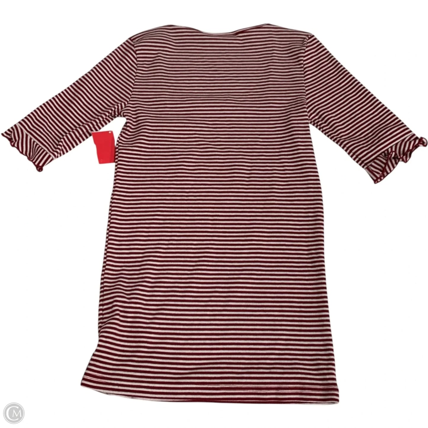 Top Short Sleeve By the fifth label In Red & White, Size: S