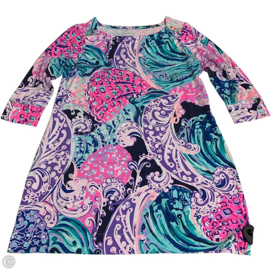 Dress Designer By Lilly Pulitzer In Blue & Purple, Size: Xl