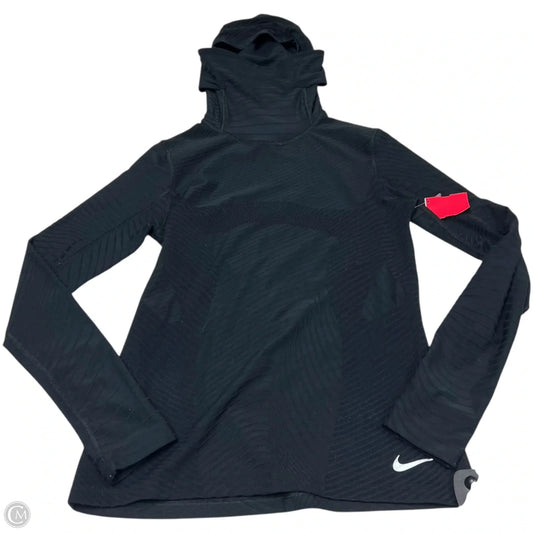 Athletic Top Long Sleeve Hoodie By Nike Apparel In Black, Size: S