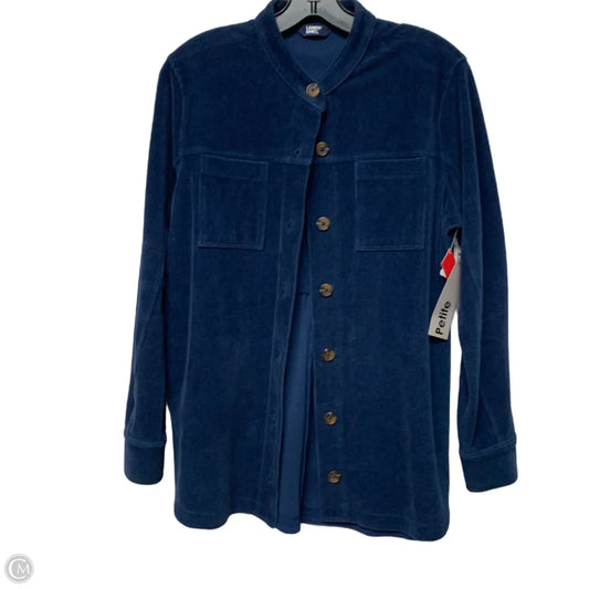 Jacket Shirt By Lands End In Blue, Size: Mp