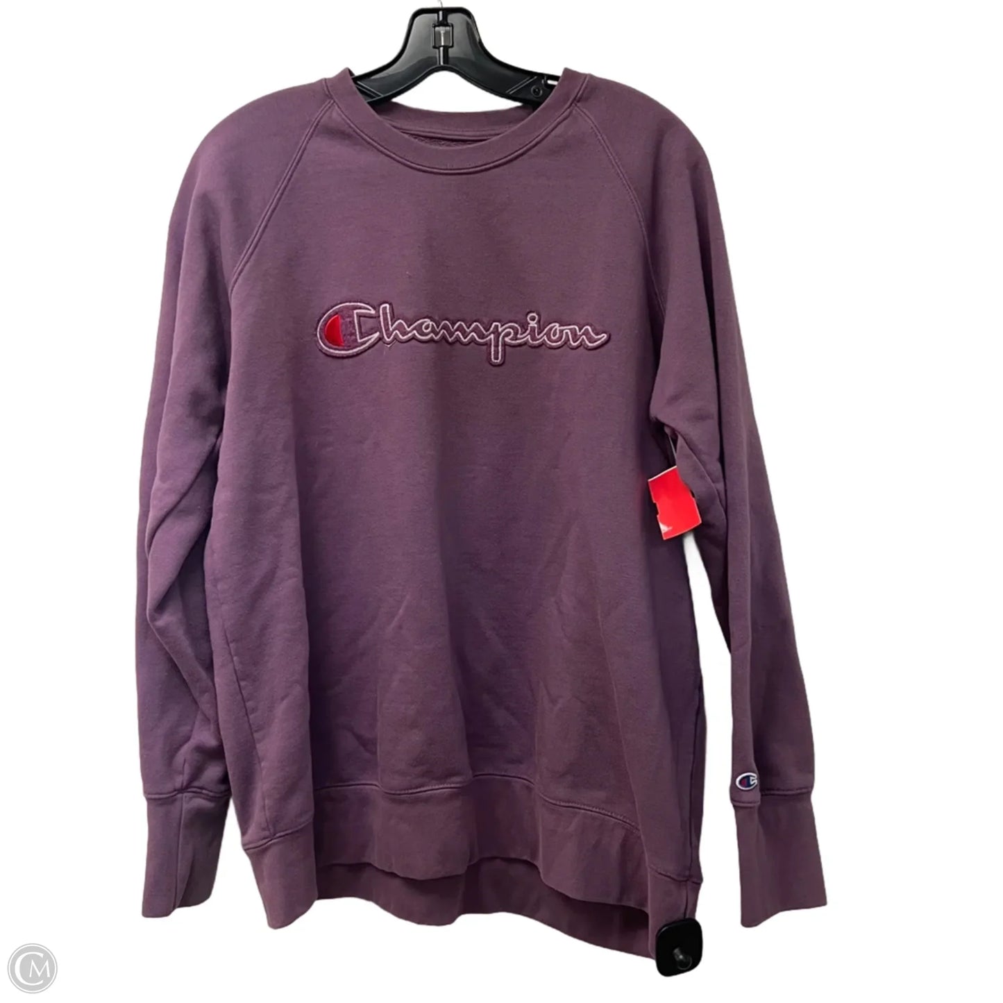 Athletic Sweatshirt Crewneck By Champion In Purple, Size: Xl