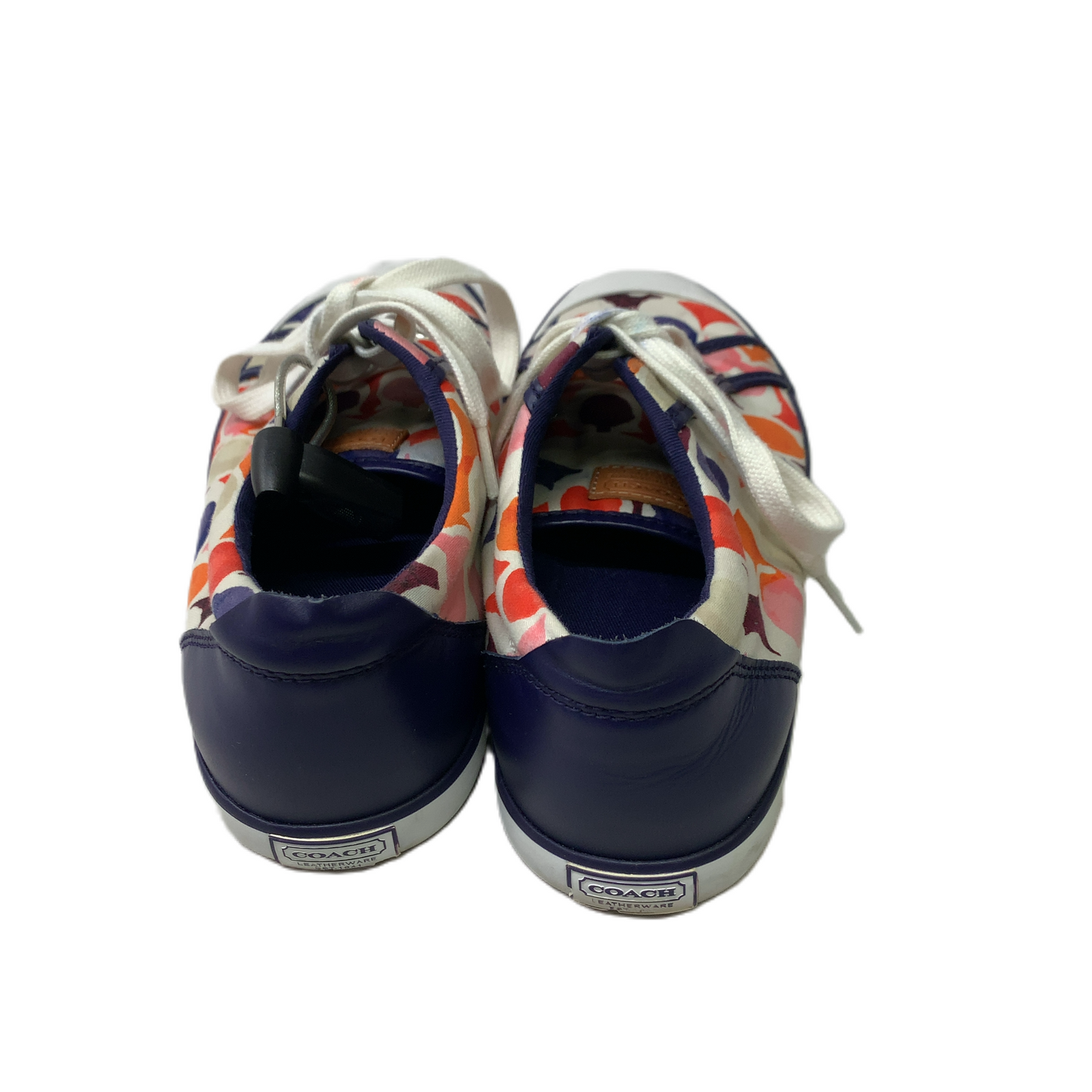 Blue & Red & White  Shoes Designer By Coach  Size: 9