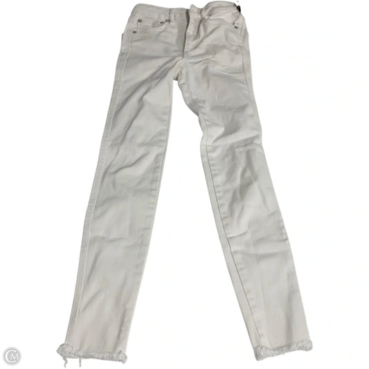 Jeans Skinny By We The Free In White Denim, Size: 0
