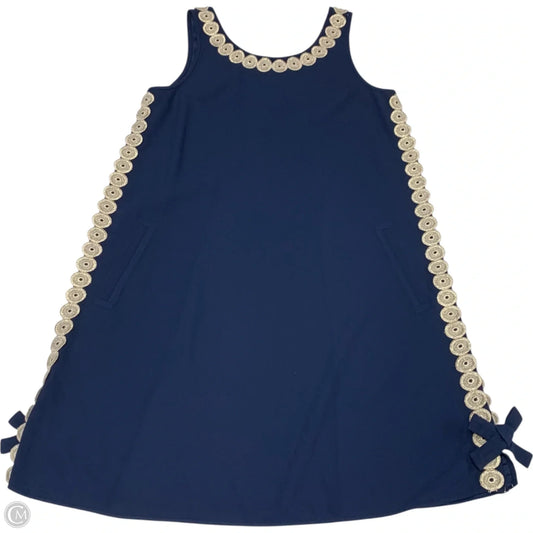 Dress Designer By Lilly Pulitzer In Blue & Gold, Size: Xs