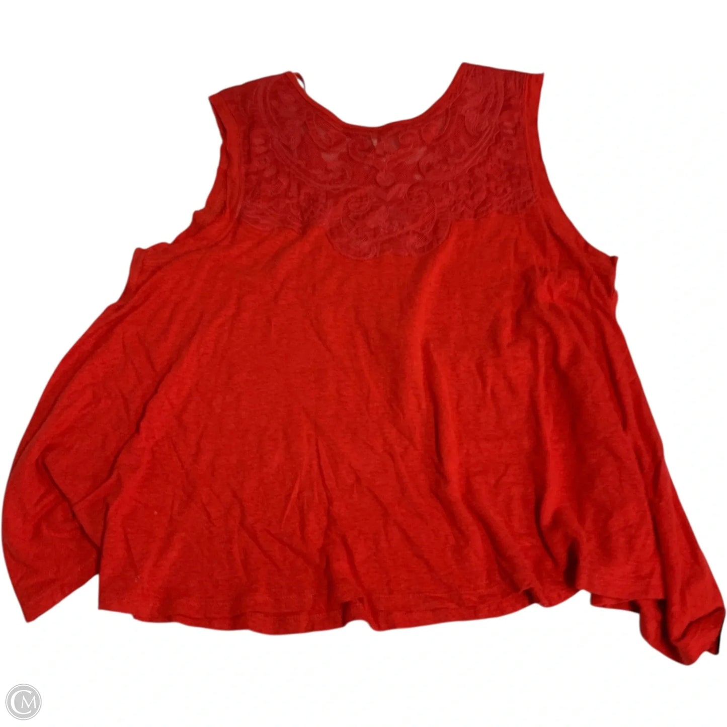 Top Sleeveless By Free People In Red, Size: M