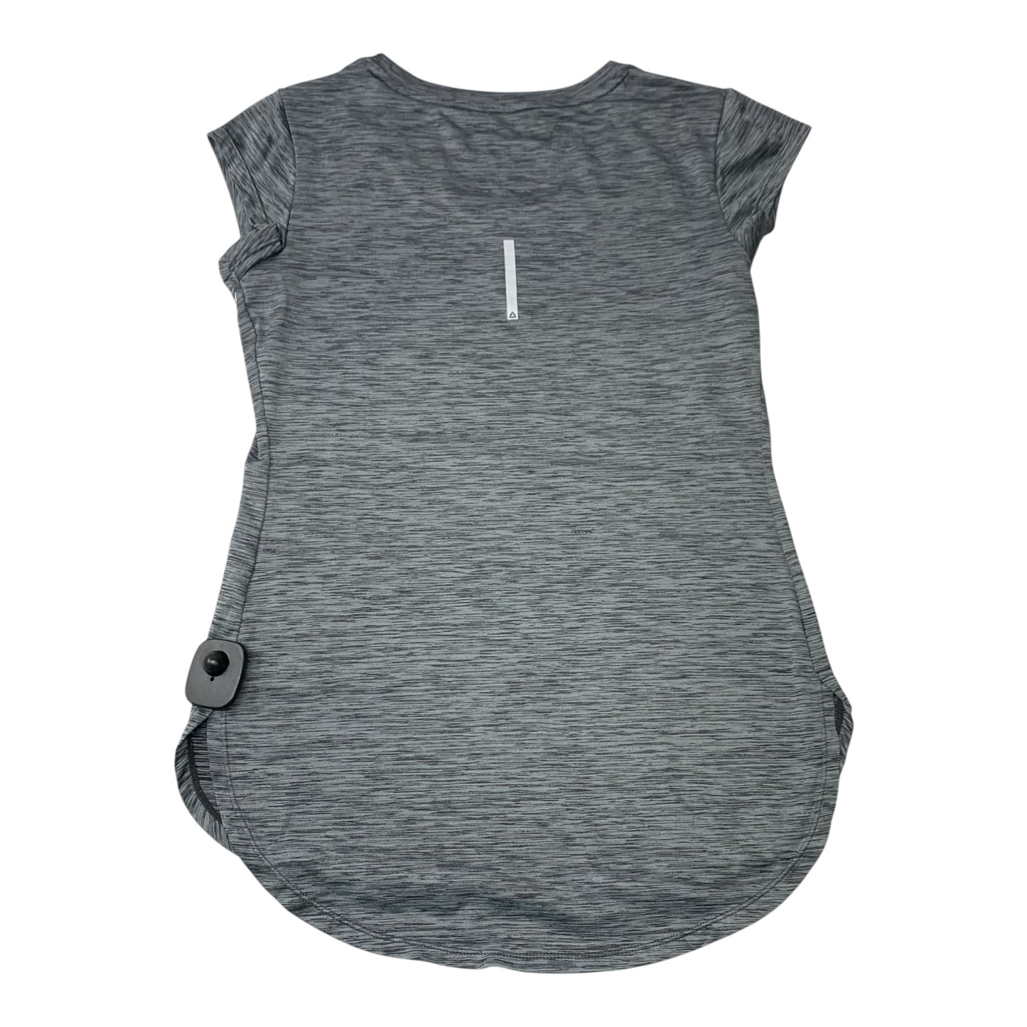 Athletic Top Short Sleeve By Reebok In Grey, Size: Xs