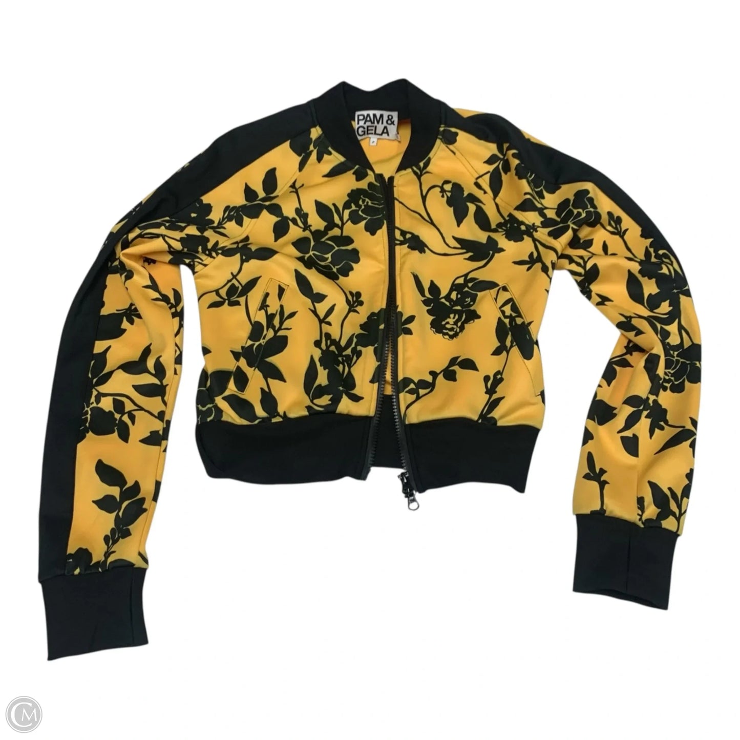 Jacket Other By pam and gela In Black & Yellow, Size: Xs