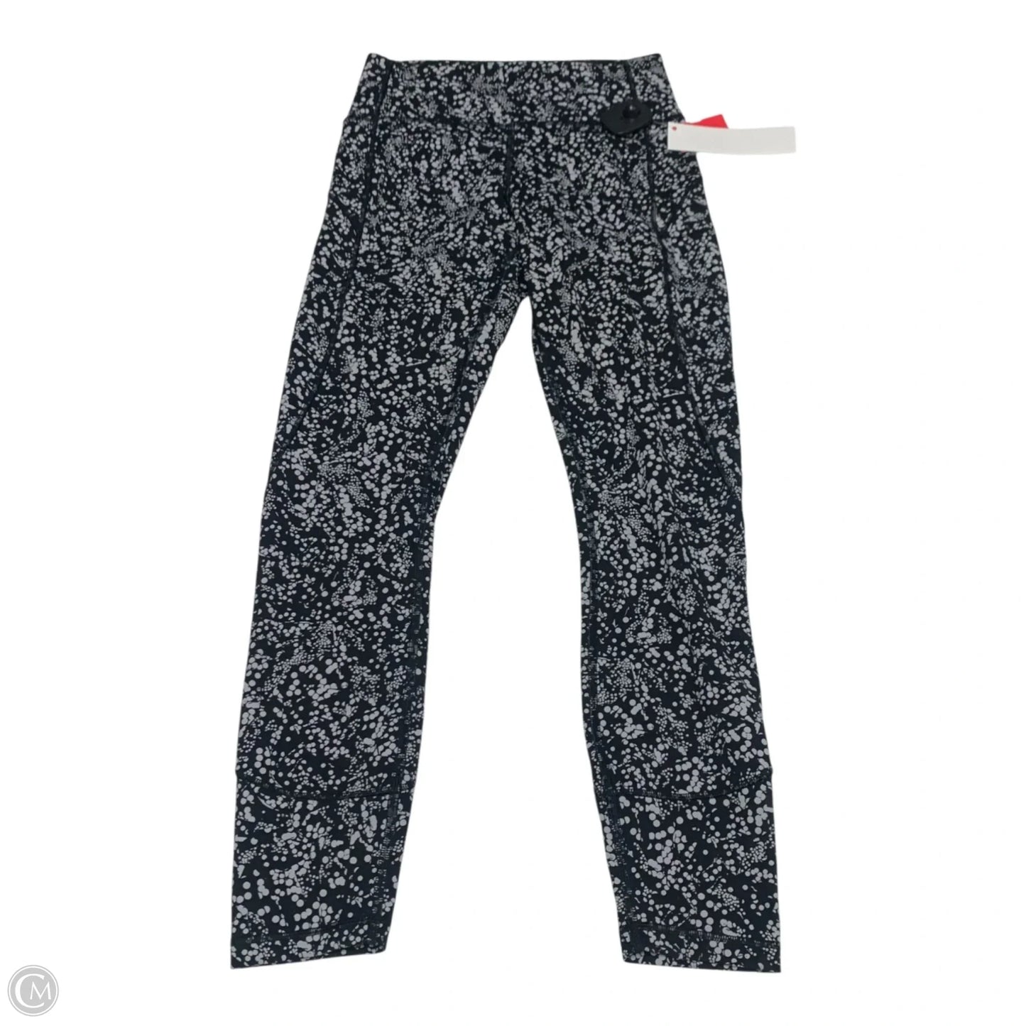 Athletic Leggings By Lululemon In Black & White, Size: S