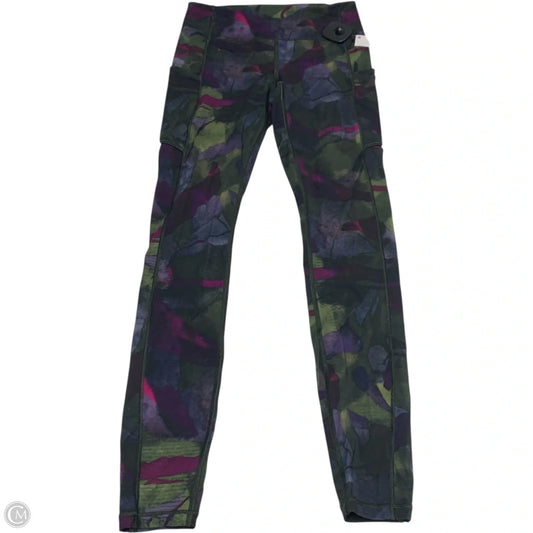 Athletic Leggings By Lululemon In Green & Purple, Size: S