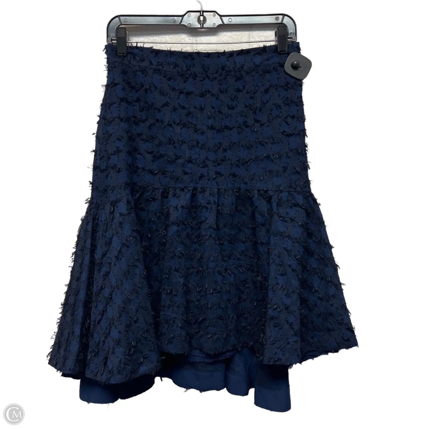 Skirt Midi By Maeve In Black & Blue, Size: Mp