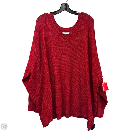 Sweater By Sonoma In Red, Size: 3x