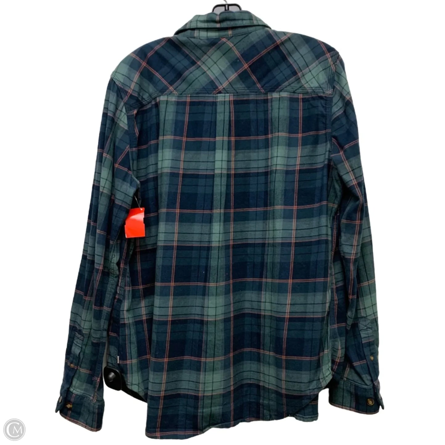 Top Long Sleeve By Carhartt In Plaid Pattern, Size: L