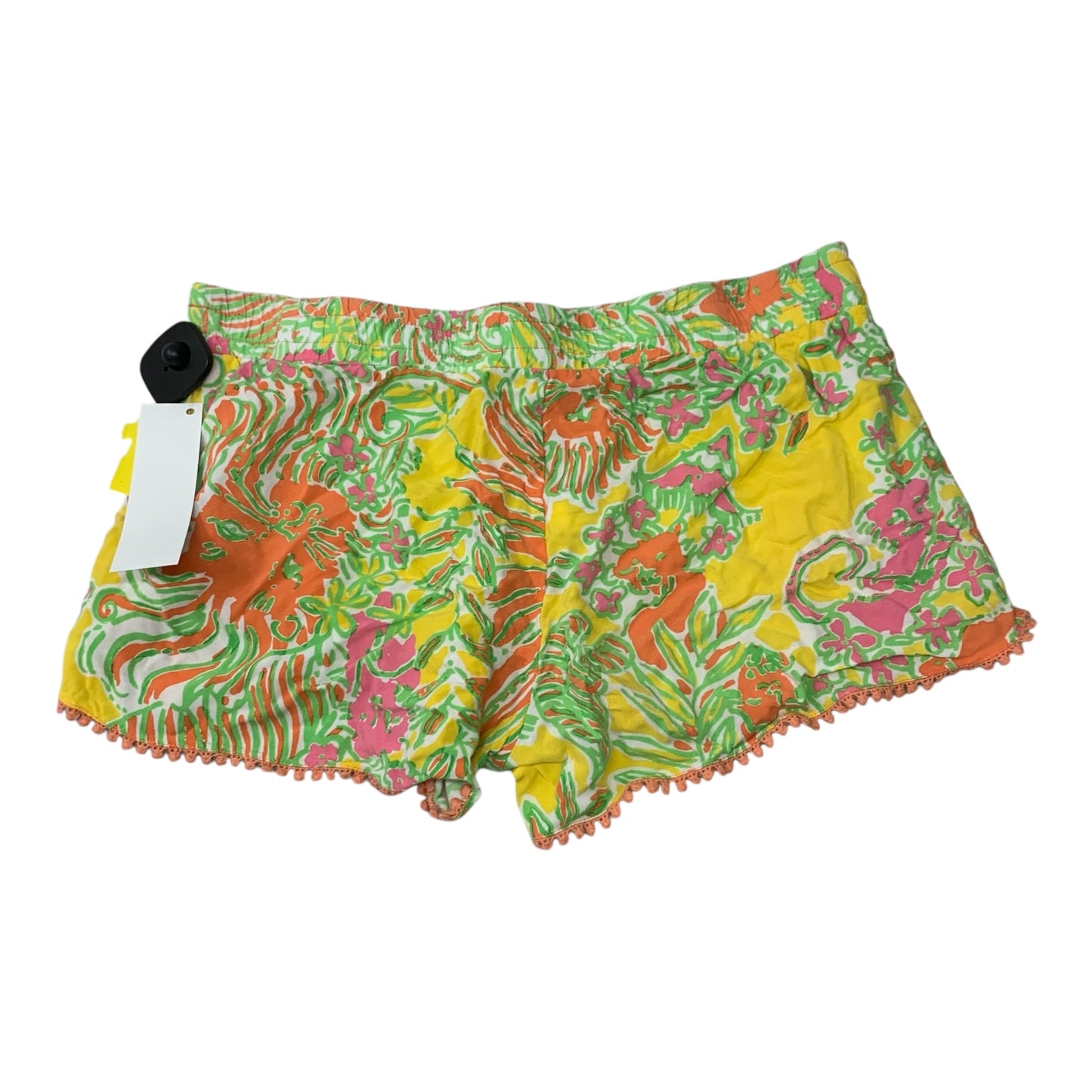 Shorts Designer By Lilly Pulitzer In Green & Orange, Size: M