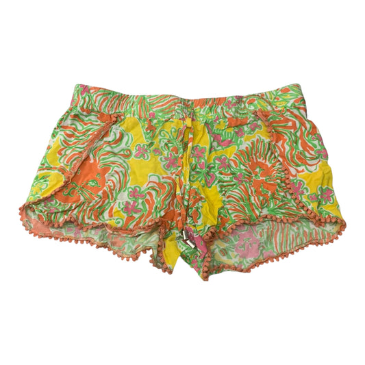 Shorts Designer By Lilly Pulitzer In Green & Orange, Size: M