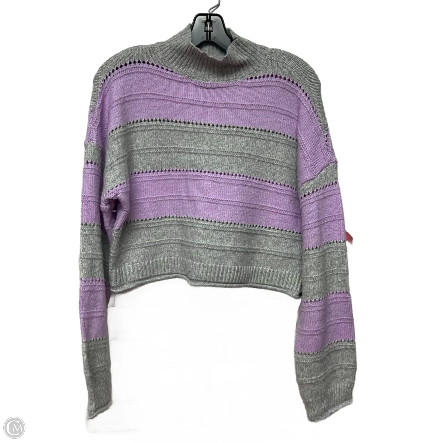 Sweater By The Sweater Department In Grey & Purple, Size: M