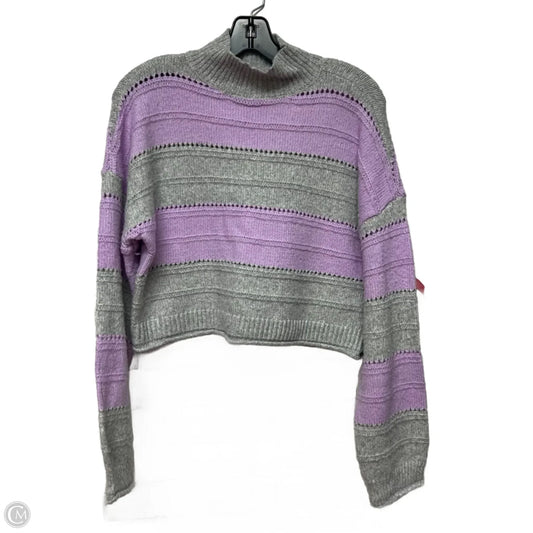 Sweater By The Sweater Department In Grey & Purple, Size: M