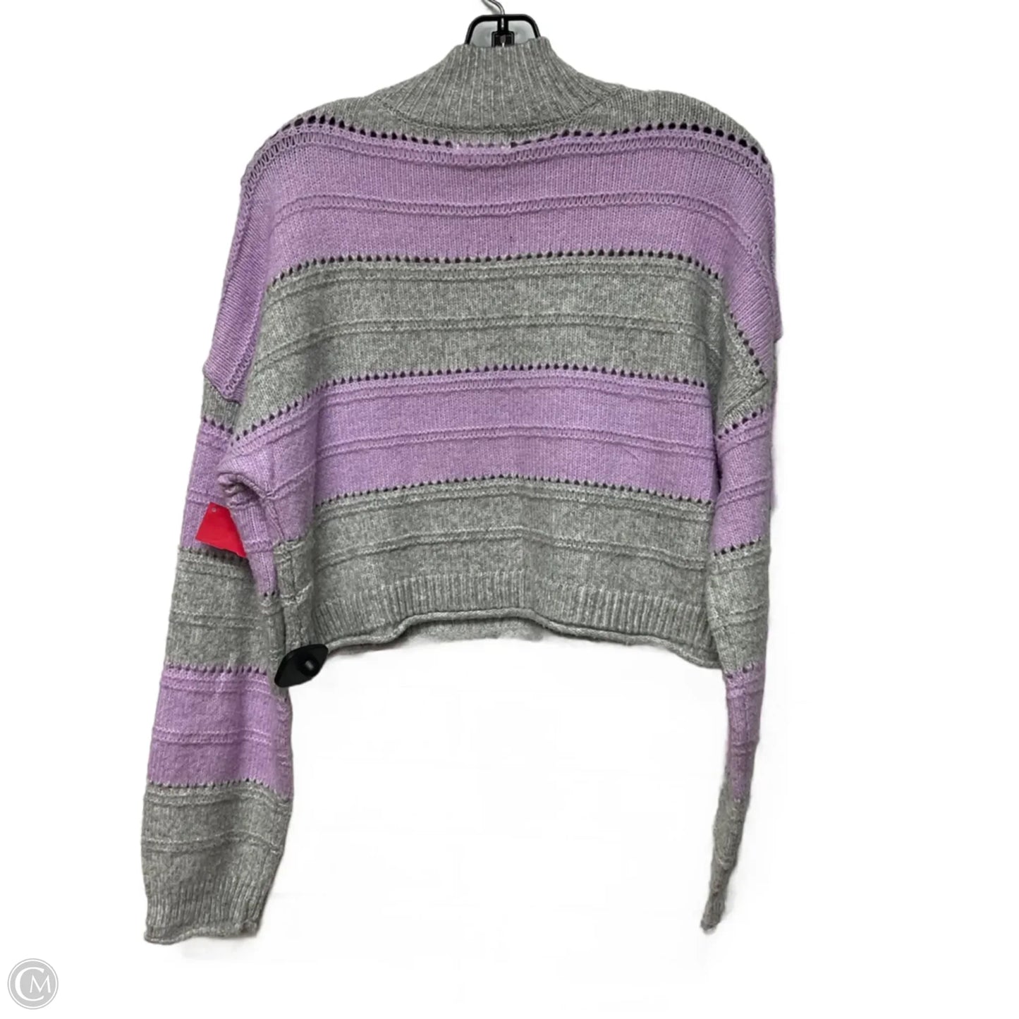 Sweater By The Sweater Department In Grey & Purple, Size: M
