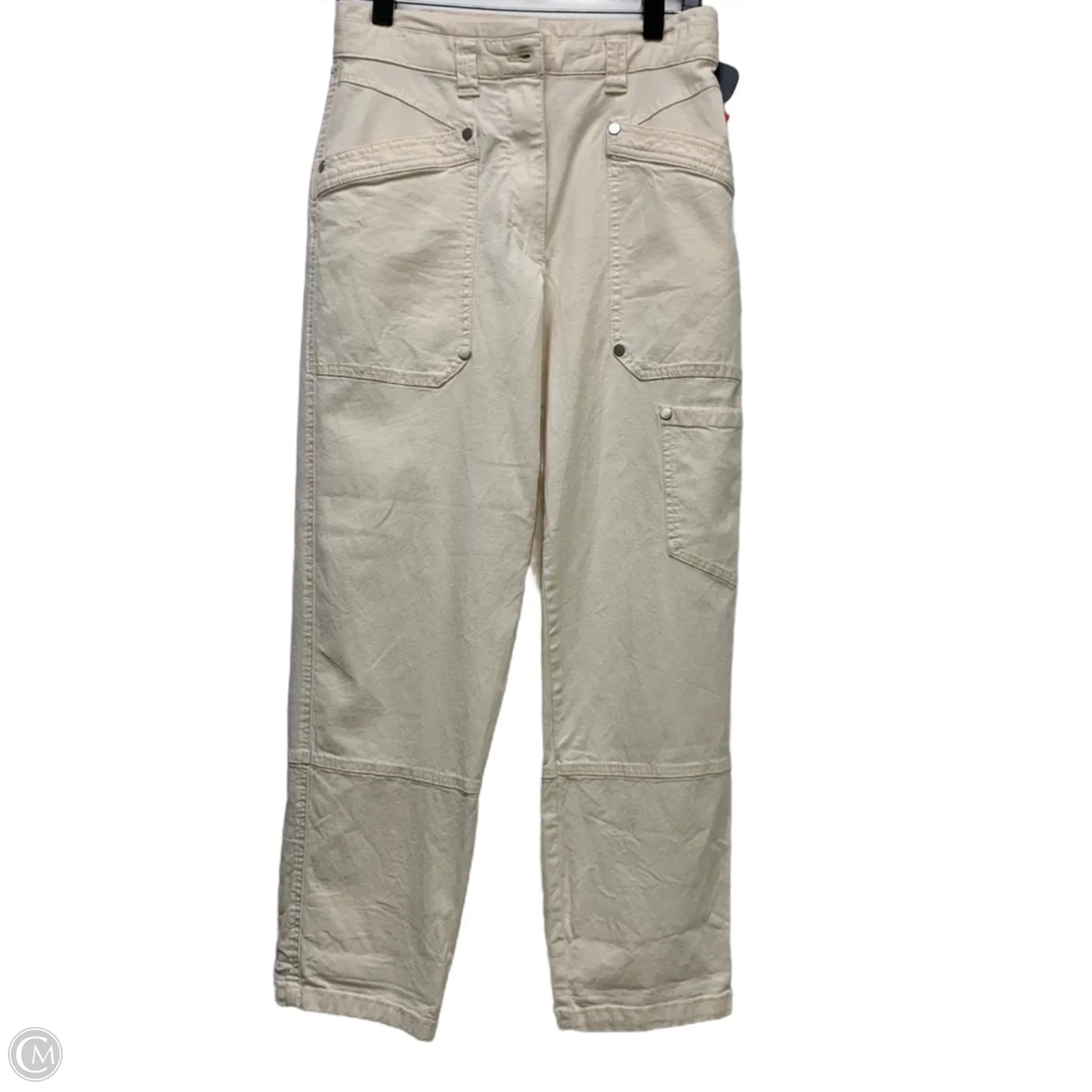 Jeans Straight By Maeve In Cream Denim, Size: 4