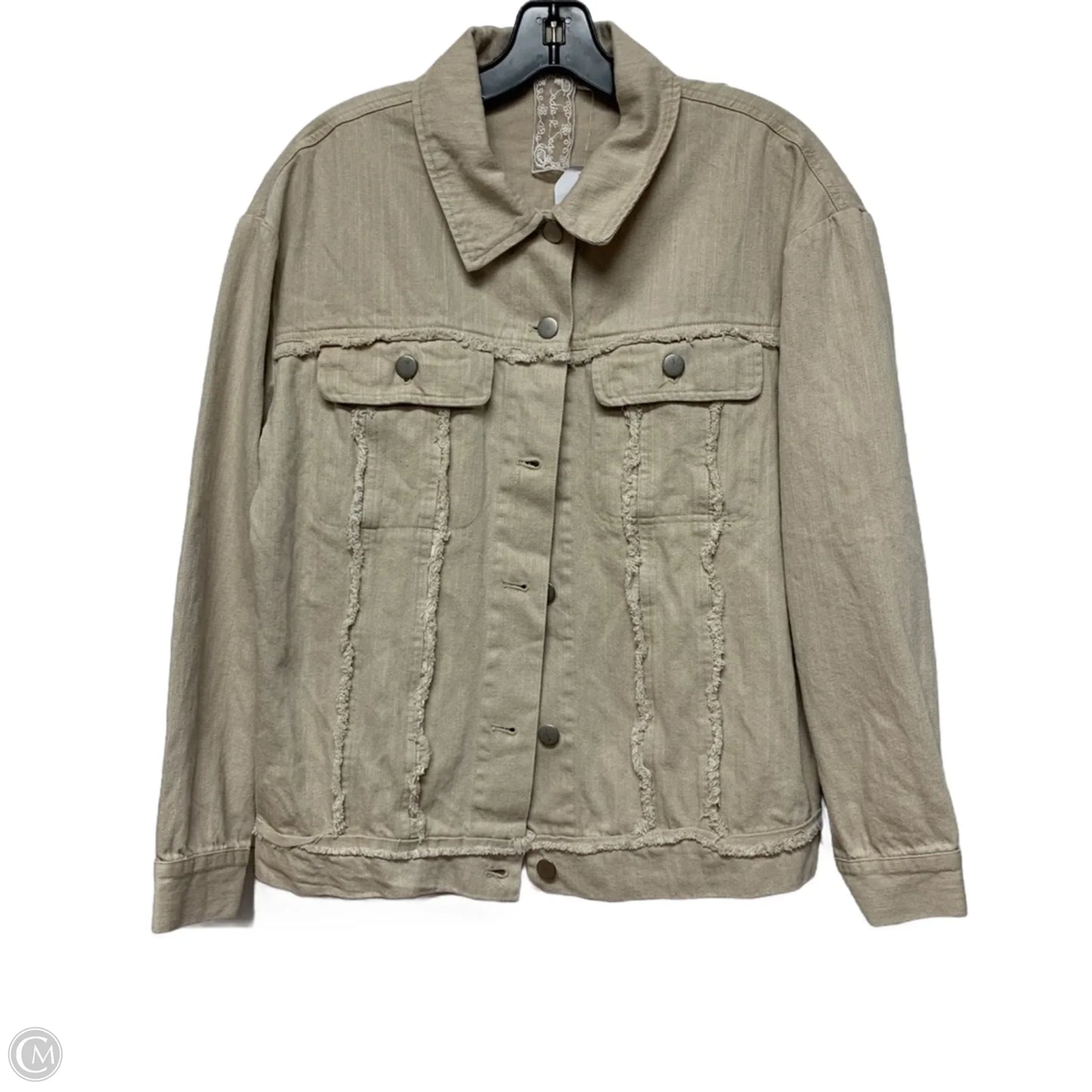 Jacket Denim By Sadie & Sage In Tan Denim, Size: M