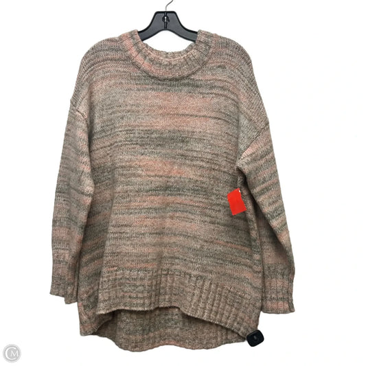 Sweater By Old Navy In Grey & Pink, Size: L