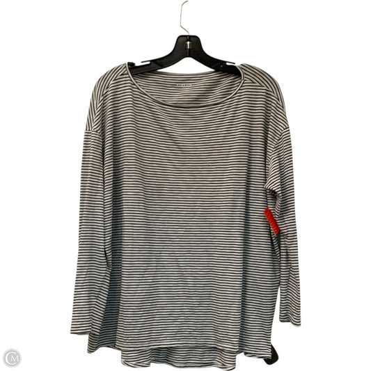 Top Long Sleeve By Kinesis In Striped Pattern, Size: Xl