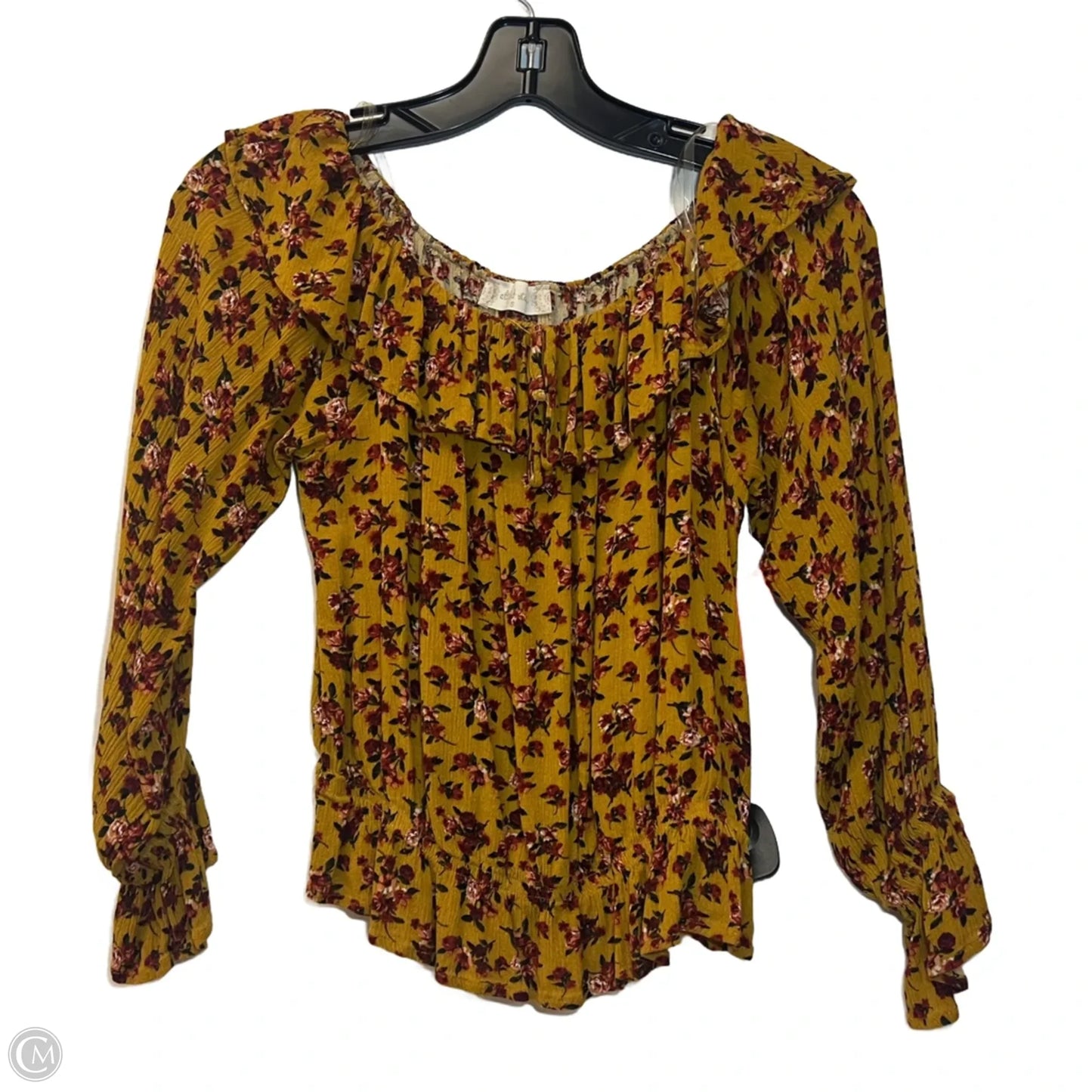 Top Long Sleeve By Altard State In Red & Yellow, Size: S