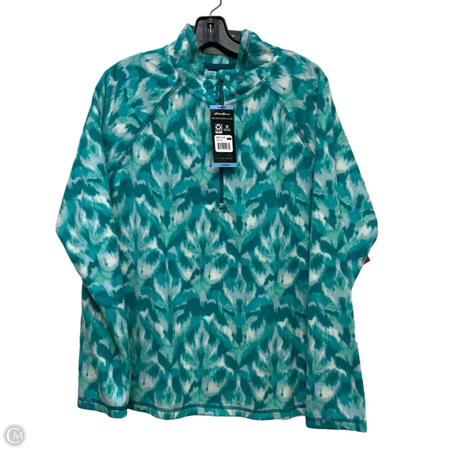 Athletic Fleece By Eddie Bauer In Aqua, Size: L