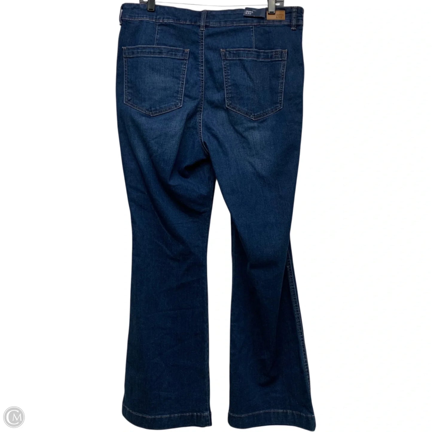 Jeans Flared By Crown And Ivy In Blue Denim, Size: 14