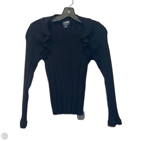 Top Long Sleeve By Maeve In Black, Size: S