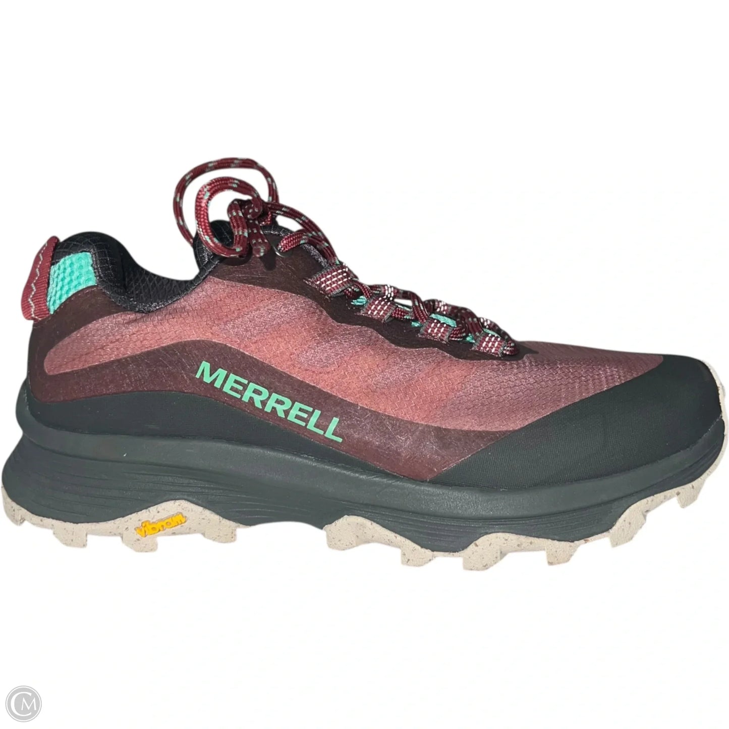 Shoes Hiking By Merrell In Red, Size: 7